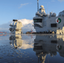 HMS Queen Elizabeth is due to sail to Rosyth in Scotland where various upgrades are being carried out, with engineering already improving her propulsion system.