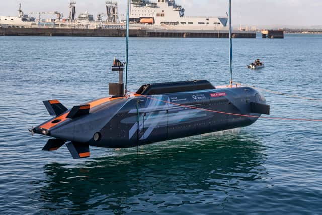 Herne - an Extra Large Autonomous Submarine Underwater Vehicle built by Portsmouth engineers - has been successfully tested on the South Coast of England.