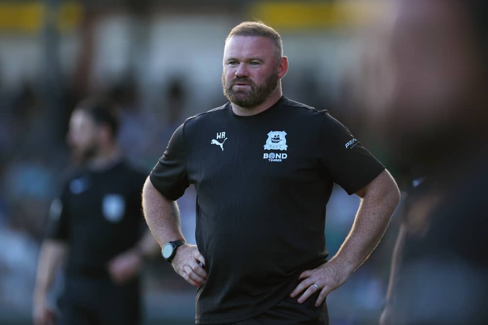 Wayne Rooney was left furious with the performance of his Plymouth Argyle team. (Getty Images)