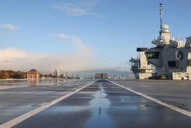 HMS Queen Elizabeth will be returning to Portsmouth following a visit to Hamburg, Germany.