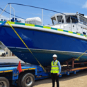 Former HMS Scimitar, MV Lady Jean, has been transformed into a hospital ship in Gosport and has completed her journey from Portsmouth to East Africa. She will be used for aid missions in Lake Victoria.