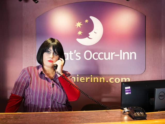 Knock off Nessa opens Premier Inn's newly renamed  'What's Occur-Inn' hotel in Barry Island 