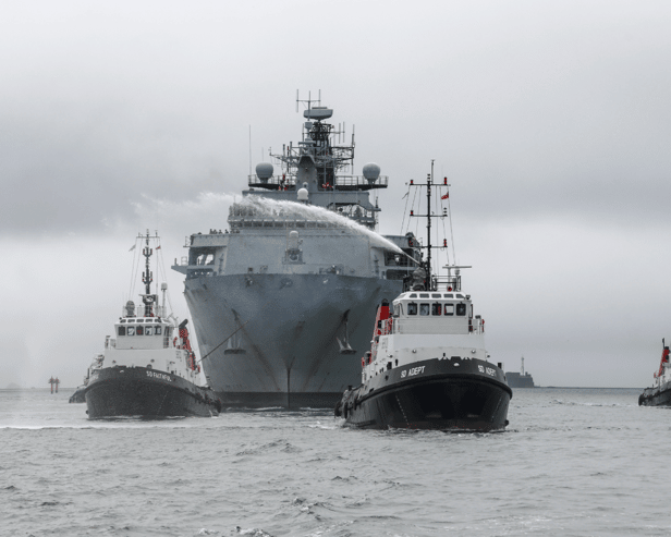 HMS Albion, an Albion-class landing platform, is due to be sold alongside HMS Bulwark to Brazil, with talks for the Royal Navy ships reaching advanced stages.