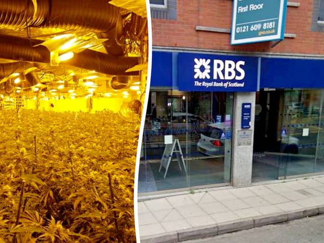 Police discover £500k cannabis factory in old high street bank.