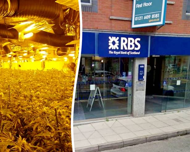 Police discover £500k cannabis factory in old high street bank.