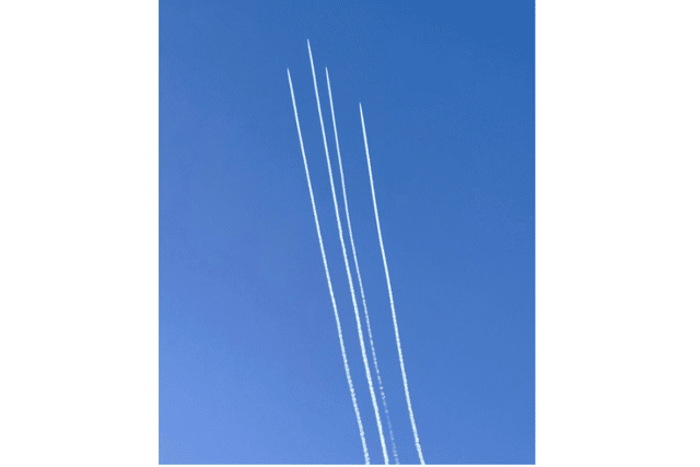 Military aircraft over Portsmouth