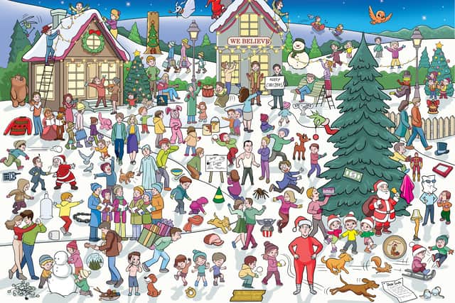 How many of the Christmas items can you find?