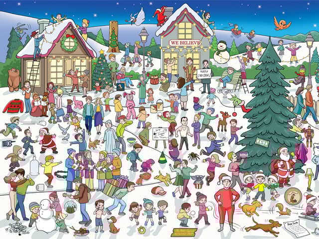 How many of the Christmas items can you find? 