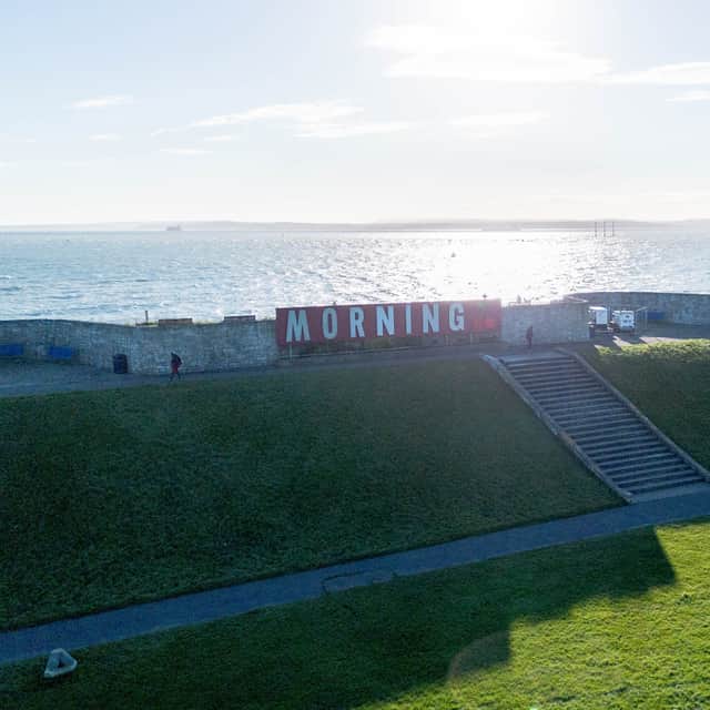 A sign has appeared on Castle Field hinting at one of next year's Victorious Festival headliners