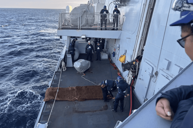 HMS Dauntless while on Exercise Sky Shark.