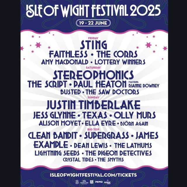 A stacked line up has been announced for Isle of Wight Festival 2025.