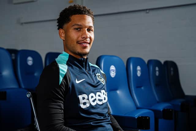 Ibane Bowatt pictured when he joined Pompey in August 2024. Picture: Portsmouth FC