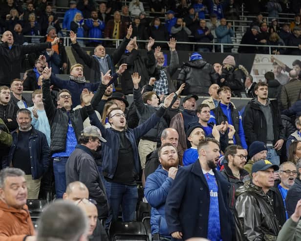 Swansea fans had words of praise for their Pompey counterparts - and vice-versa - after Saturday's 2-2 draw. Pic: Jason Brown/ProSportsImages
