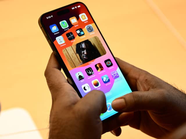 An iPhone 15