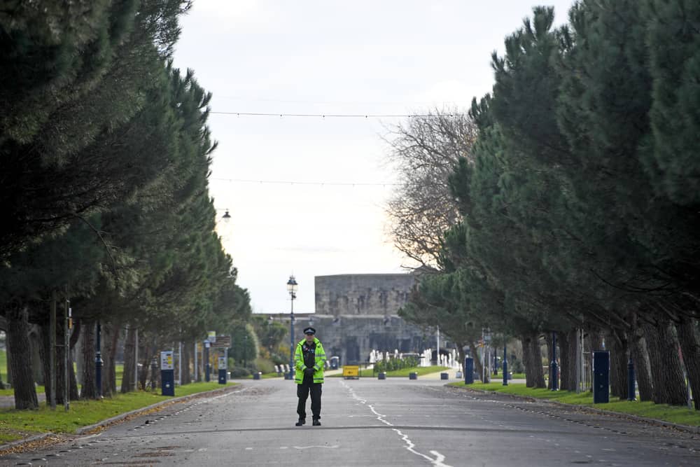 Police on the scene said a controlled explosion will be carried out later today thanks to their Explosive Ordnance Disposal team. 
