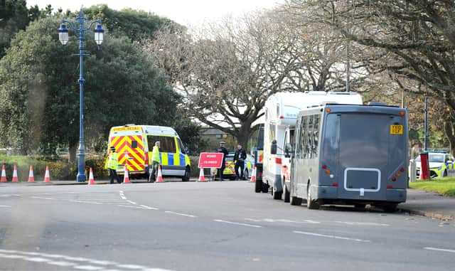 Parts of Southsea were cordoned off and evacuated on Tuesday, December 3, 2024, after an unexploded ordnance was discovered.