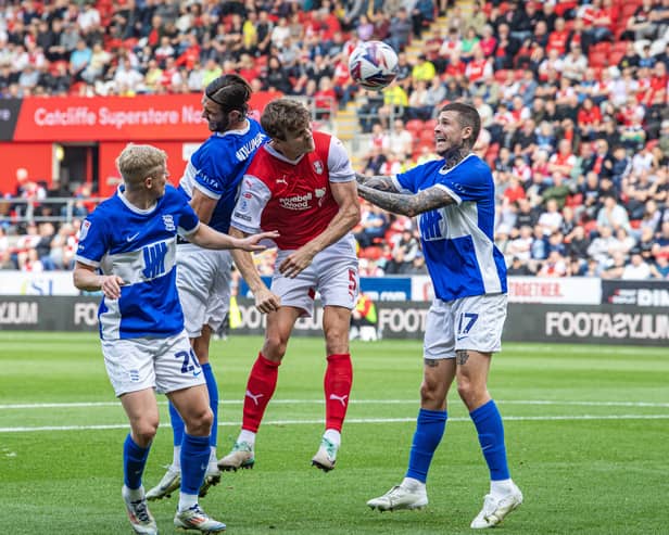 Former Pompey man Sean Raggett put injury pain behind him to score the winner for Rotherham against Lincoln last night. 