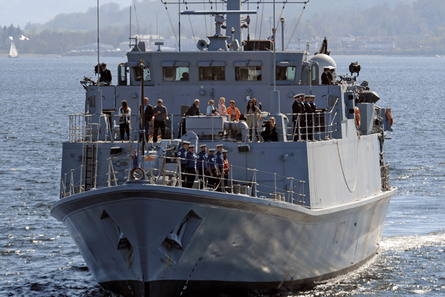 Sandown-class minehunter - decommissioned in January 2024.