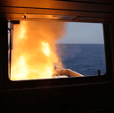 A Think Tank has said Operation Prosperity Guardian, organised by the Royal Navy and US forces, was not successful. Pictured - HMS Diamond firing her Sea Viper missile at Houthi rebel drones.
