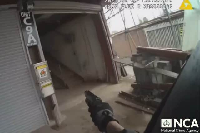 Armed police bust the crime gang