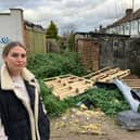 Serife Mehmet, 30, said she has often wished to move away from the area due to the extent of the rubbish