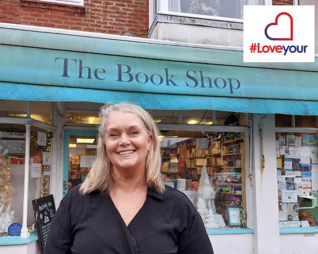 Sarah Burrows took over The Book Shop in Lee-on-the-Solent in 2018 and has had to be creative to keep the 90-year-old book store going.