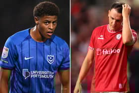Kusini Yengi and Kal Naismith will play no part in the EFL Championship game between Portsmouth and Bristol City. The pair are both out with injuries. (Image: Mike Hewitt/Getty Images/Dan Istitene/Getty Images)