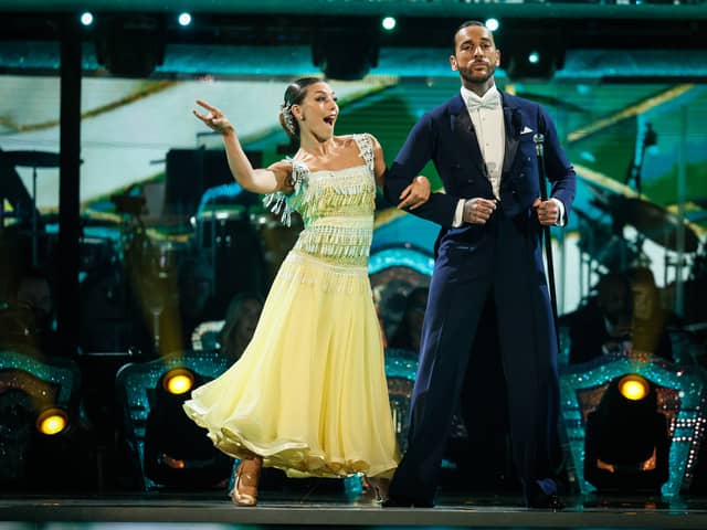 Pete Wicks and Jowita Przystal. Photo: Guy Levy/BBC