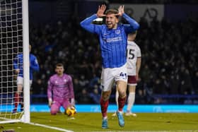 Pompey's Callum Lang will serve a one-game ban against Norwich after his yellow card against Bristol City. Pic: Jason Brown/ProSportsImages