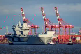 The first operational movement for HMS Prince of Wales has been announced in the Portsmouth King’s Harbour Master shipping movements.