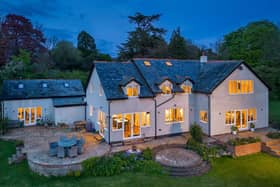 The Hampshire house sits in an acre of countryside
