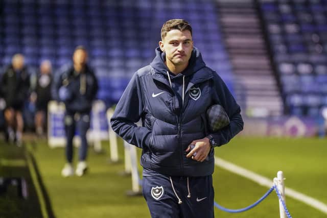 Regan Poole came off at half-time during Pompey's goalless draw with Norwich in December