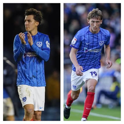 Pompey's Tom McIntyre, left, and Jacob Farrell, right, have handed their team fitness boosts.