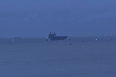 HMS Prince of Wales sailing into Portsmouth this morning after a glorious week of celebrations in Liverpool.