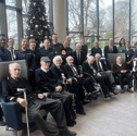 Crew from HMS Prince of Wales met with military veterans in Salford during a memorable visit to Liverpool.