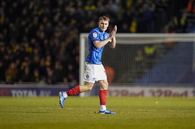 Owen Moxon was handed his first Pompey start of the season in Tuesday night's goalless draw against Norwich. Picture: Jason Brown/ProSportsImages