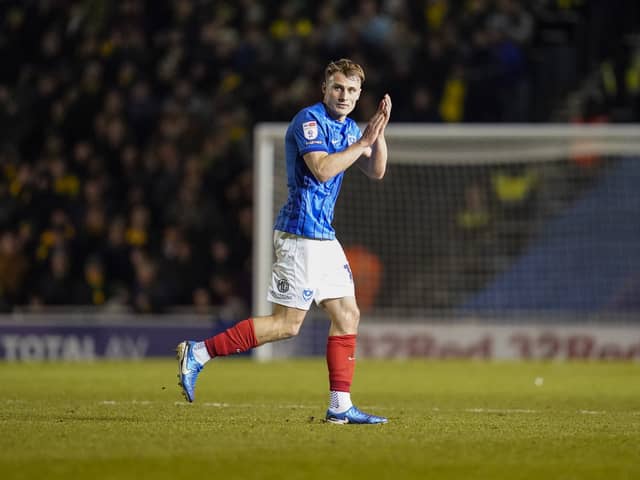 Owen Moxon has left Fratton Park on a permanent basis. Pompey have sold him to Stockport County. Picture: Jason Brown/ProSportsImages