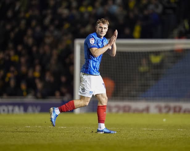 Owen Moxon has left Fratton Park on a permanent basis. Pompey have sold him to Stockport County. Picture: Jason Brown/ProSportsImages
