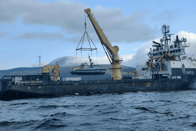 Royal Navy personnel are continually testing autonomous minehunting ships.