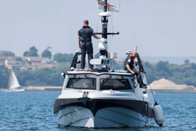 RNMB Apollo, an un-crewed minehunting vessel, was successfully tested by Royal Navy personnel in Scotland.