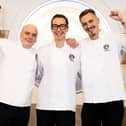 Masterchef: The Professionals finalists: Dan, Chiara and George. 