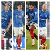 Pompey’s Terry Devlin, Tom McIntyre, Josh Murphy and Connor Ogilvie have been blamed for the goals conceded at Derby.
