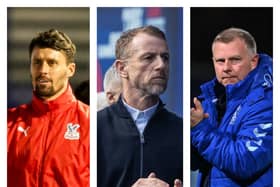 Paddy McCarthy, left, Gary Rowett, centre, and Mark Robins, right, are fancied for the Oxford job.