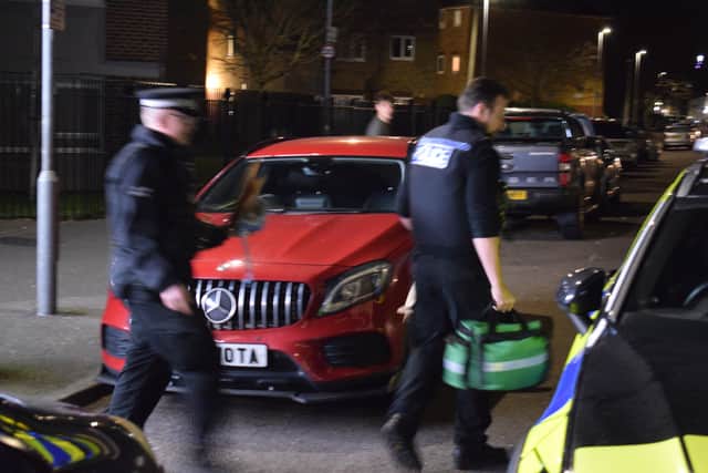 Police in Somers Road after stabbing
