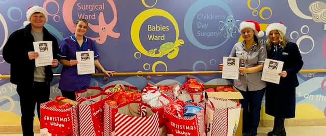 Christina Hunt helped collect toys for children at QA Hospital in memory of her nephew, Ollie Sweeney. Hundreds of gifts were delivered on Friday, December 6.