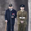 Second World War veteran Roy Hayward, of the Isle of Wight, speaking to the crowd during the D Day 80 commemorations on Southsea Common, Southsea, on Wednesday, June 5, 2024.