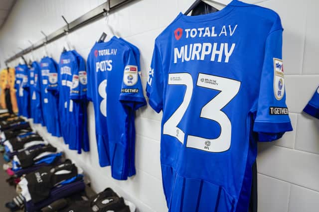 John Mousinho is eager to recruit an experienced central defender in the January transfer window to bolster Pompey. Picture: Jason Brown/ProSportsImages