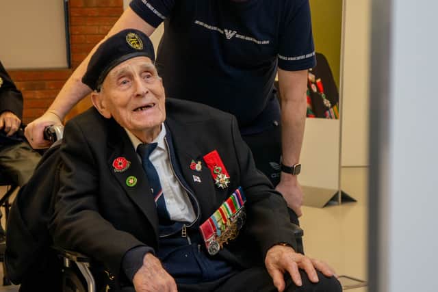 Veteran John Dennett, aged 100, said he did not regret serving his country during D-Day. Picture: Habibur Rahman