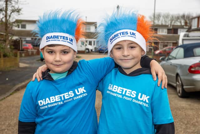 Roman and Romeo set out on a 10K Walk from Gosport to Lee-on-Solent to help raise money for Diabetes UK on Sunday morning.