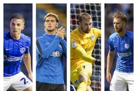 The likes of (left to right) Tom Lowery, Ryley Towler, Will Norris and Ben Stevenson see their Pompey futures under the spotlight in the January window.
